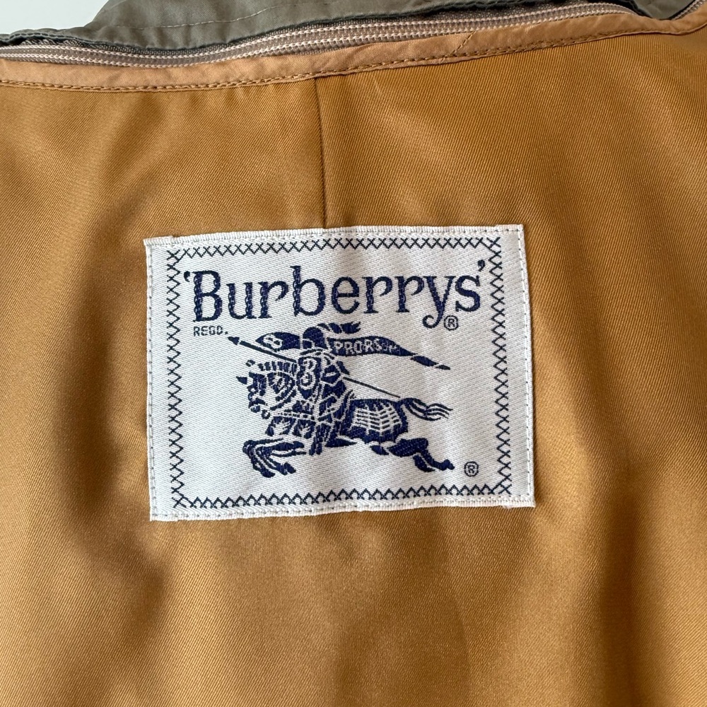 Burberry Olive Double-Breasted Trench Coat - Picture 16 of 16